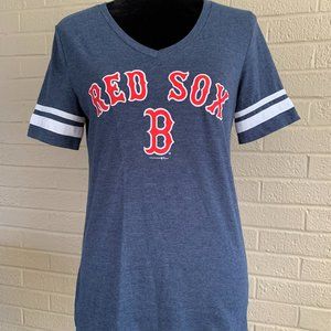 Womens Boston Red Sox V Neck T-Shirt